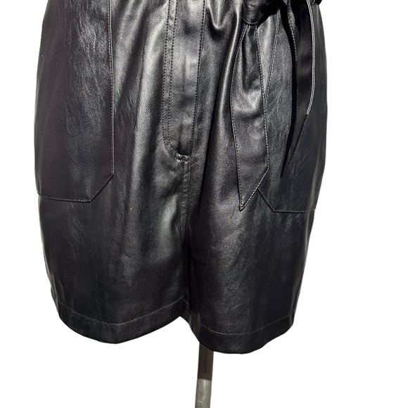 PAIGE Sorenne black romper. EUC. In size M. Faux leather. Pockets. Beautiful - Picture 9 of 16